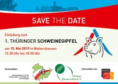 1. Schweinegipfel in Thüringen am 15. Mai 2019 1. Schweinegipfel in Thüringen am 15. Mai 2019